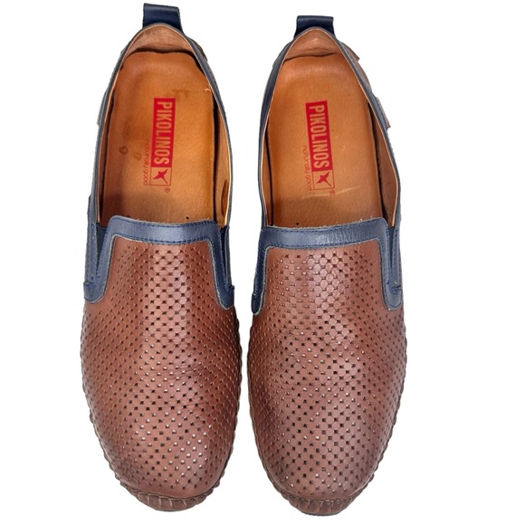 PIKOLINOS Other - Pikolinos EUC Azores Calfskin Leather Moccasin Shoes Brown Men’s SZ 46 US 12